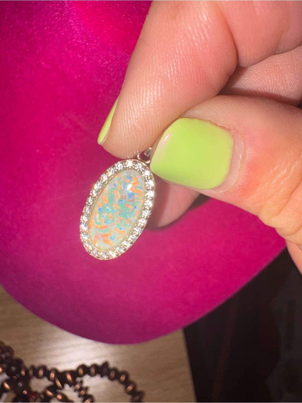 Opa Oval in White and 925 Sterling silver Silver